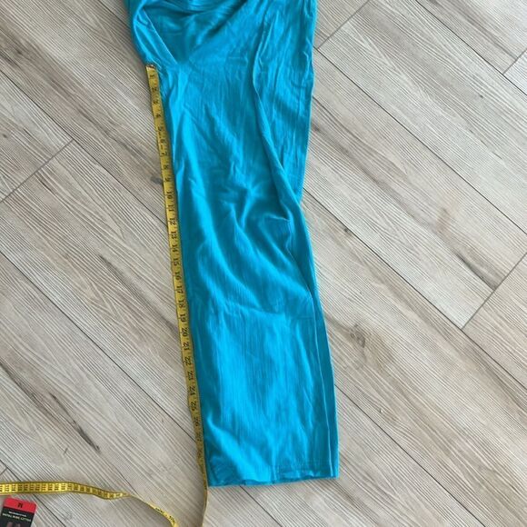 Becca Women's Gauzy Smocked Waist Pants, Swim coverup, Turquoise , Small, NWT - Picture 10 of 13